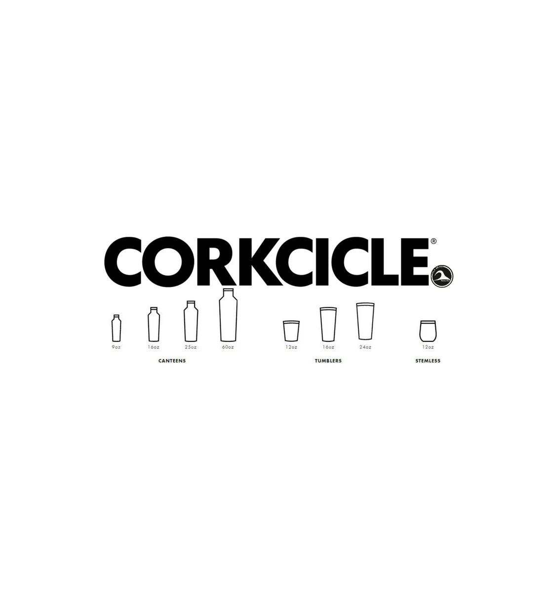 Corkcicle Color Block Shadow Grey 16 oz. Tumbler