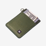 THREAD OLIVE GREEN VERTICAL WALLET