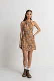 RHYTHM OASIS FLORAL HALTER MINI DRESS