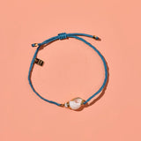 PURA VIDA BEACHSIDE BLUE SEASHELL CHARM BRACELET