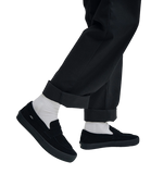 VANS MENS SKATE LOAFER SUEDE SHOE BLACK