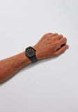 NIXON SENTRY LEATHER ALL BLACK