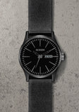 NIXON SENTRY LEATHER ALL BLACK