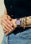 NIXON MEDIUM TIME TELLER  GUNMETAL/ LAVANDER