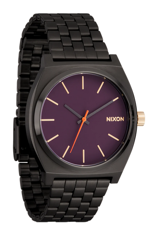 NIXON TIME TELLER GUNMETAL/BLACKBERRY