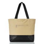 ALOHA TOTE ZIPPER BAG BLACK/DUNE