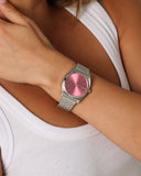 Time teller silver/pink