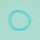 PURA VIDA SURFRIDER AQUA STRETCH BRACELET