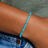 PURA VIDA SURFRIDER AQUA STRETCH BRACELET
