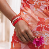 Pura Vida Bright Solid red Bracelet