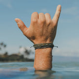 PURA VIDA OLIVE GREEN BRACELET