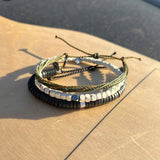 PURA VIDA OLIVE GREEN BRACELET