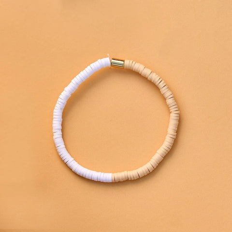 PURA VIDA SEASCAPE VINYL DISC STRETCH BRACELET