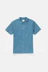 RHYTHM ASSIC LINEN SS SHIRT BLUE