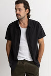 RHYTHM CLASSIC LINEN LS SHIRT BLACK