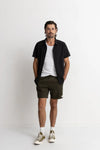 RHYTHM CLASSIC LINEN SS SHIRT BLK