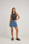 RHYTHM BRISAS HIGHT WAIST DENIM SHORTS