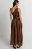 RHYTHM TYLER ONE SHOULDER MAXI DRESS
