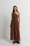 RHYTHM TYLER ONE SHOULDER MAXI DRESS