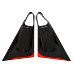 HUBBOARDS BOOST'N HOUSTON SWIM FINS -BLACK & RED M8-10