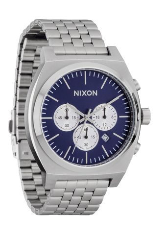 NIXON TIME TELLER CHRONO SILVER/ MIDNIGHT