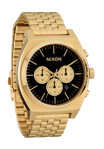 NIXON TIME TELLER CHRONO  GOLD/BLACK