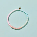 PURA VIDA PINK SANDS PUKA STRETCH ANKLET
