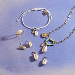 PURA VIDA SIMPLE COWRIE STUD EARINGS