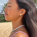PURA VIDA SIMPLE COWRIE STUD EARINGS
