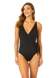 Ibiza Women's Live In Color Wrap Tie One Piece Swimsuit