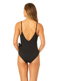 Ibiza Women's Live In Color Wrap Tie One Piece Swimsuit