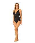 Ibiza Women's Live In Color Wrap Tie One Piece Swimsuit