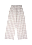 RHYTHM RUMI CHECK WIDE LEG PANT