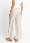 RHYTHM RUMI CHECK WIDE LEG PANT