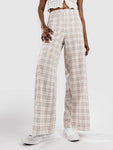 RHYTHM RUMI CHECK WIDE LEG PANT