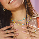 PURA VIDA SOLANA SEED BEAD CHOKER