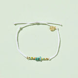 PURA VIDA DAINTY SOLANA SEED BEAD GOLD