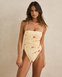 RHYTHM WILDFLOWER SCRUNCHED SOLID ONE PIECE