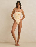 RHYTHM WILDFLOWER SCRUNCHED SOLID ONE PIECE