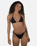 HURLEY SOLID CHEEKY TIE SIDE BOTTOMS