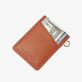 THREAD EMMELINE NAVY - VERTICAL LEATHER WALLET