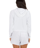 HURLEY OAO  SOLID LS HOODED RASHGUARD WHITE