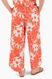 HURLEY DAISY FLORAL WIDE LEG PANT