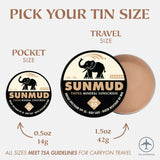 SUNMUD TINTED MINERAL SUNSCREEN - SAHARA TRAVEL TIN