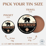 SUNMUD TINTED MINERAL SUNSCREEN - TERRA TRAVEL TIN