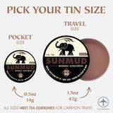 SUNMUD TINTED MINERAL SUNSCREEN - EBONY TRAVEL TIN