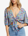 As You Wish Tie Front Top