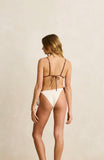RHYTHM LILY RIB CONTRAST SLIDE TRI TOP