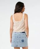 RIP CURL HALF MOON BAY CROCHET TOP