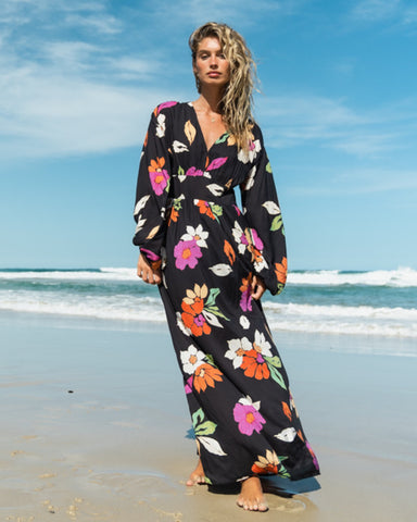 Night Bloom Long Sleeve Maxi Dress